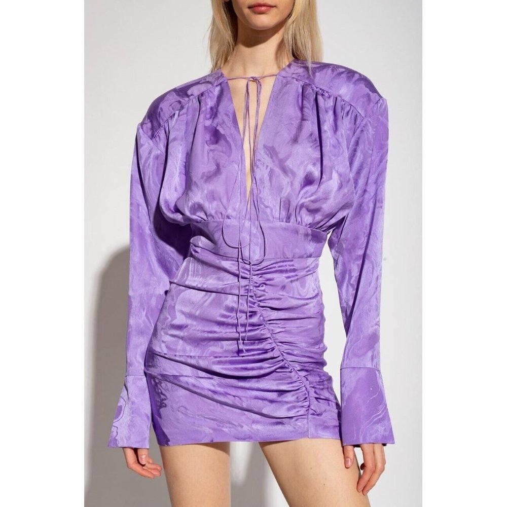 THE MANNEI Nanterre Mini Dress Violet Pastel